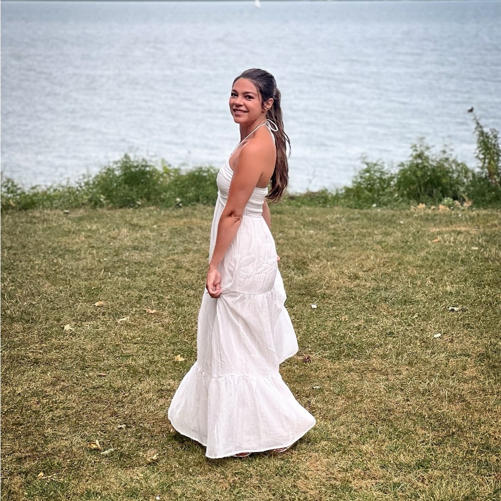 Hello Molly White Halter Maxi Dress - Picture 2 of 5